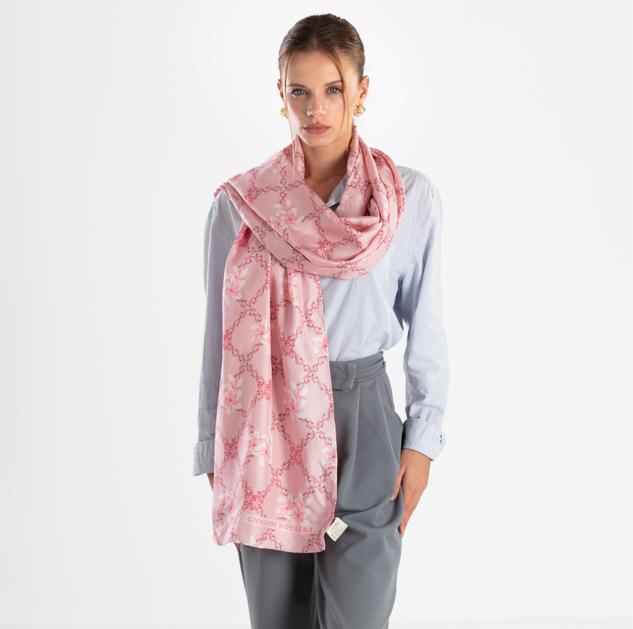Giovanni Boulera 200×65 cm Mulberry Twill İpek Şal Koleksiyonu
