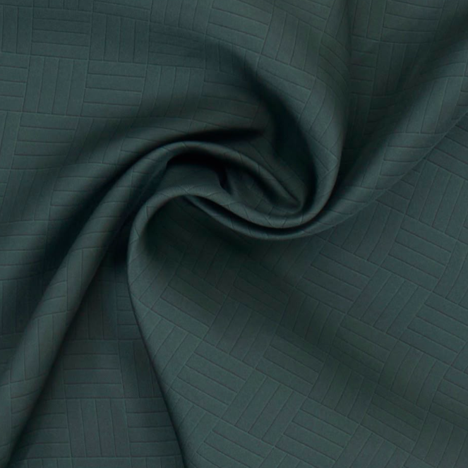 Giovanni Boulera Zümrüt Örgü Desenli Mulberry Twill İpek Eşarp 90x90 cm