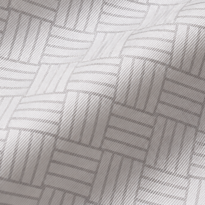 Giovanni Boulera Gümüş Örgü Desenli Mulberry Twill İpek Eşarp 90x90 cm